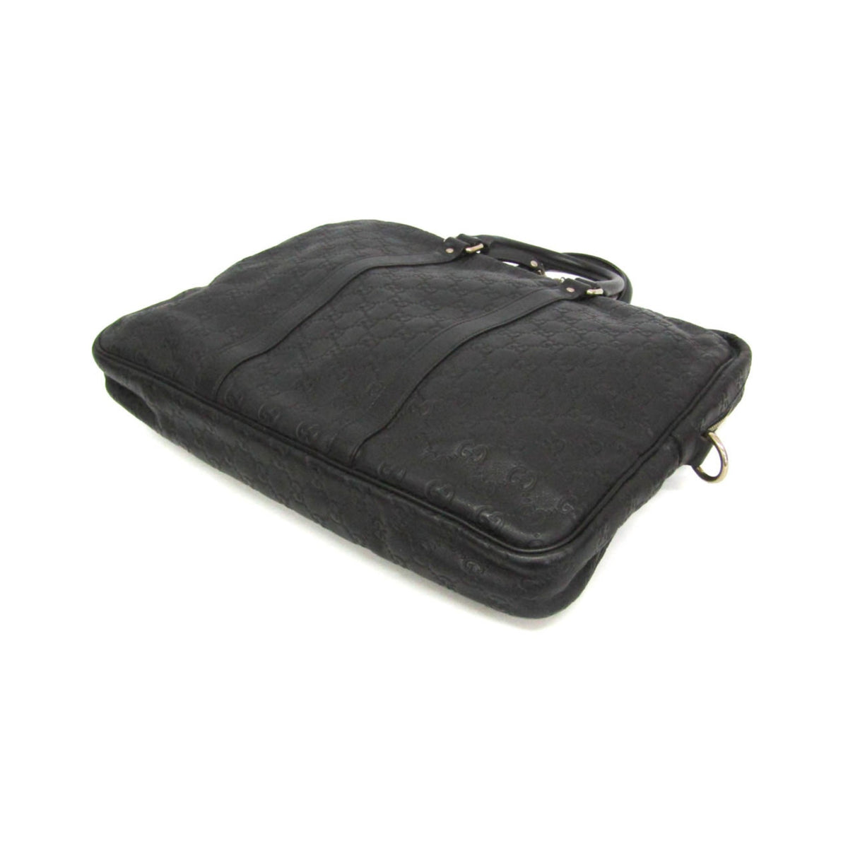 Gucci Convertible Guccissima Leather, Black, Leather, Briefcase