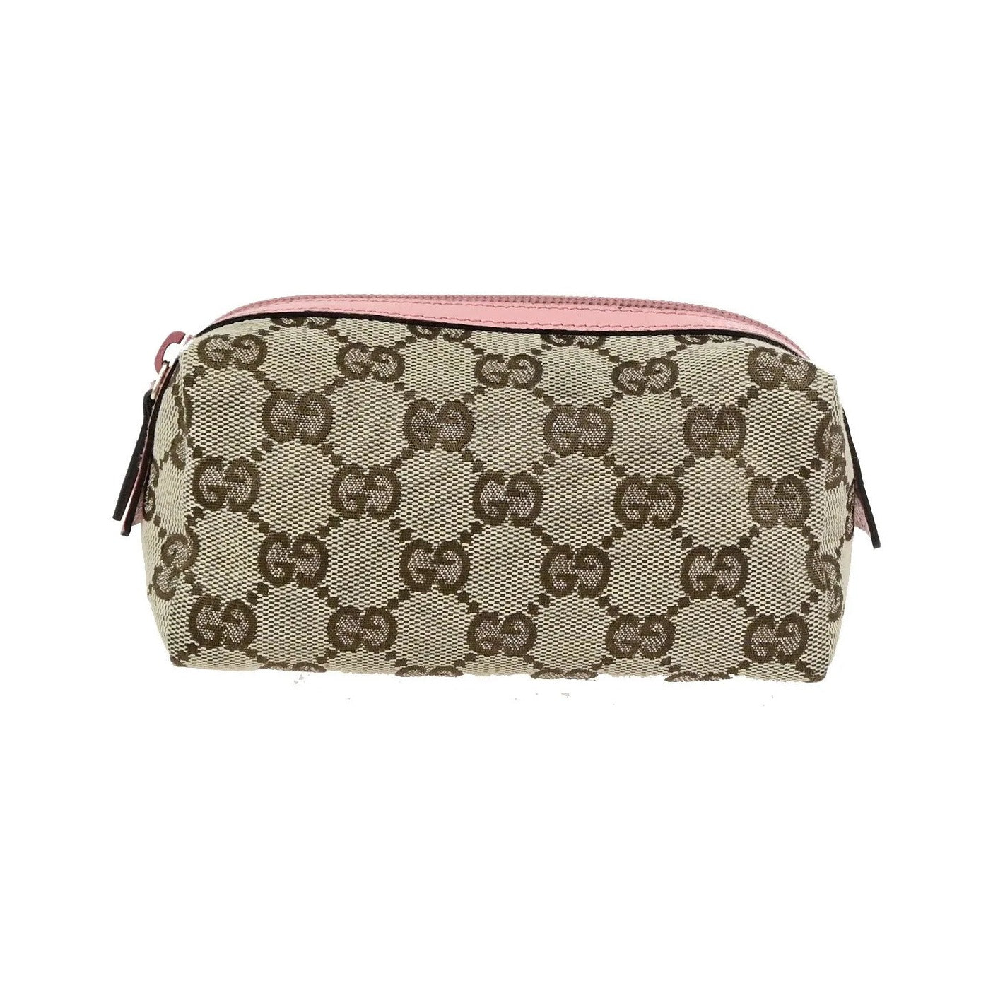 Gucci Cosmetic Case GG Canvas, Brown, Canvas, Clutch