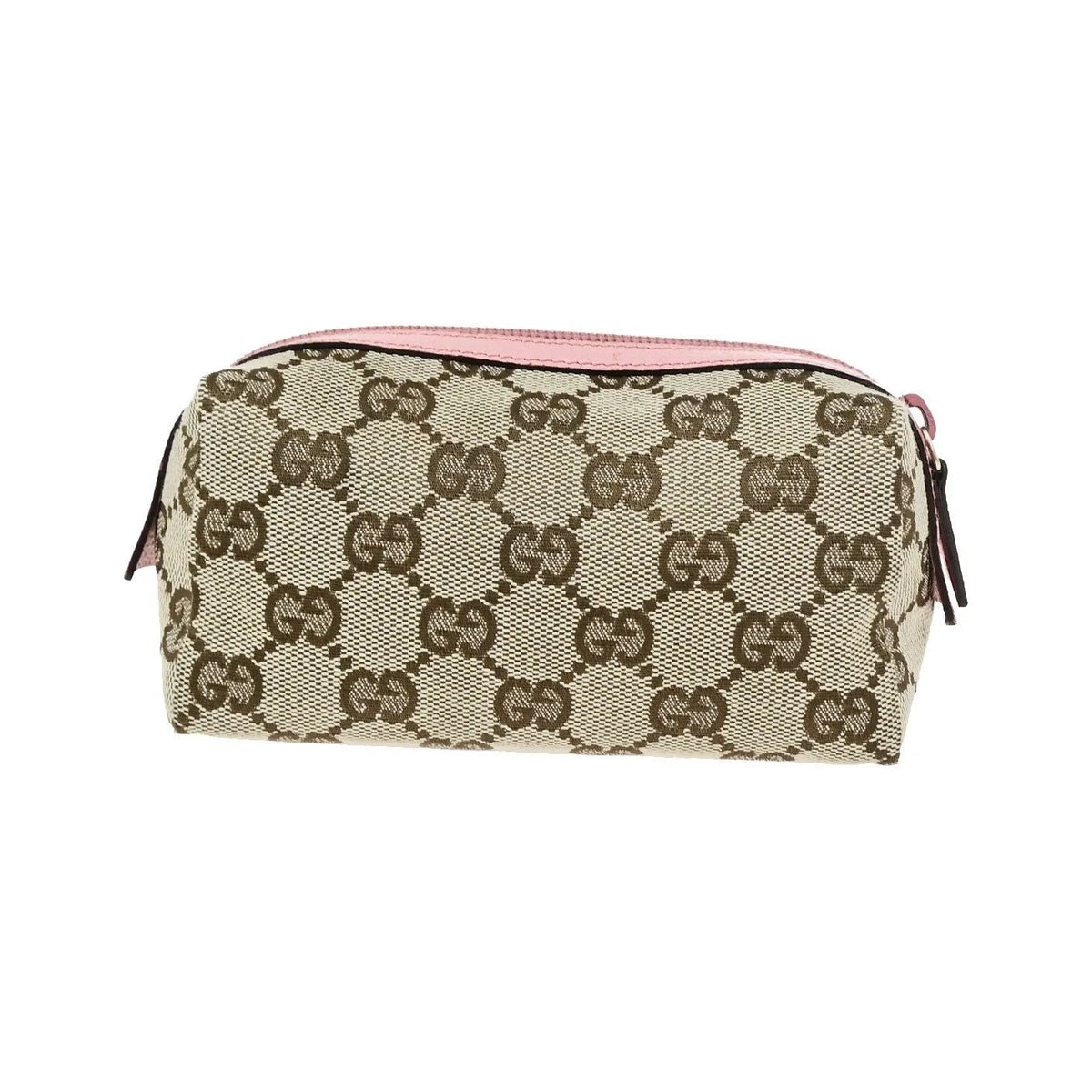 Gucci Cosmetic Case GG Canvas, Brown, Canvas, Clutch