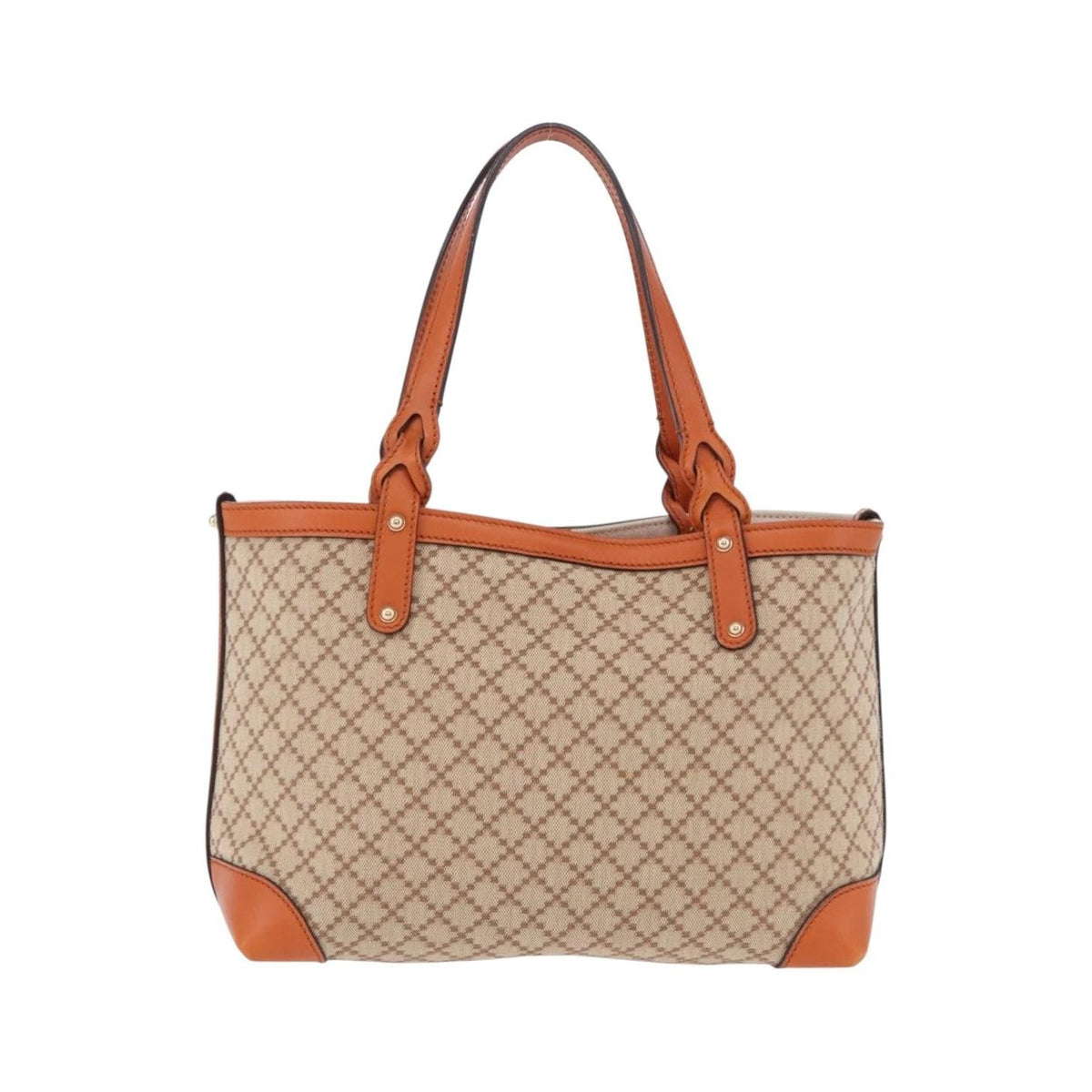 Gucci Craft GG Canvas with Leather, Beige, Canvas, Tote Bag