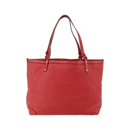 Gucci Craft Tote Diamante Leather, Red, PVC, Tote Bag