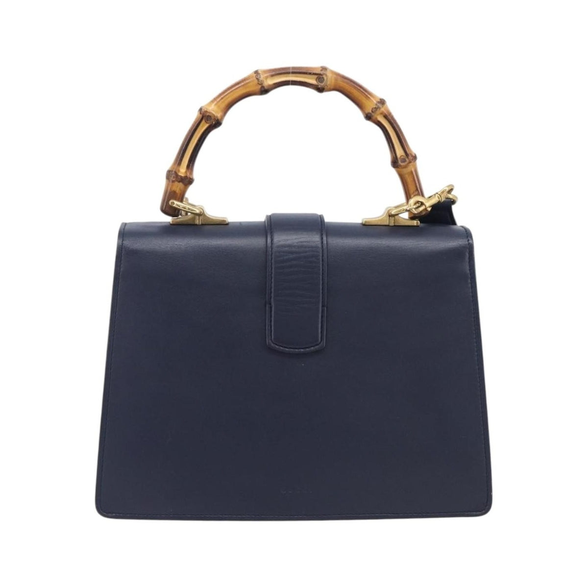 Gucci Dionysus Bamboo Top Handle Leather, Navy, Leather, Handbag
