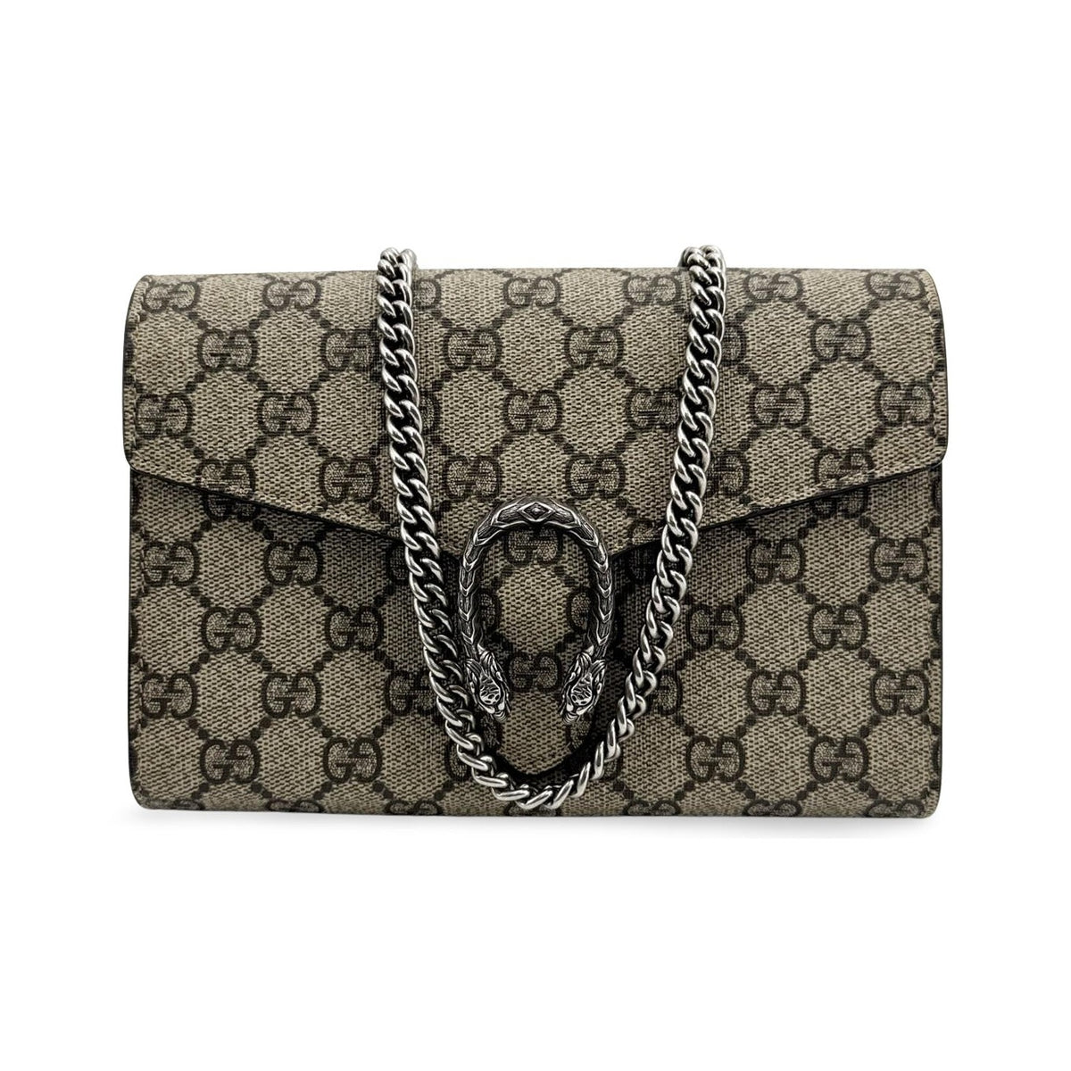 Gucci Dionysus Chain GG Coated Canvas, Brown, Canvas, Crossbody Bag