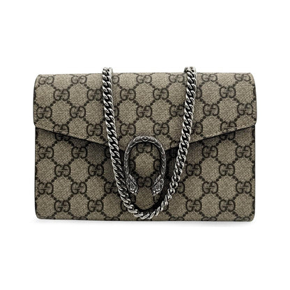Gucci Dionysus Chain GG Coated Canvas, Brown, Canvas, Crossbody Bag