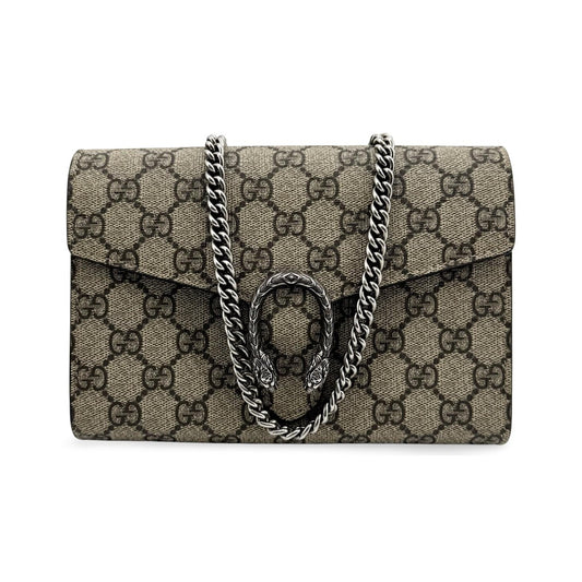 Gucci Dionysus Chain GG Coated Canvas, Brown, Canvas, Crossbody Bag