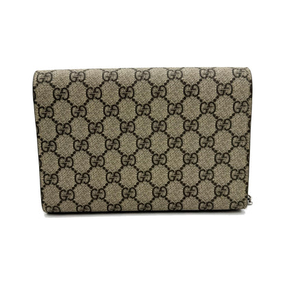 Gucci Dionysus Chain GG Coated Canvas, Brown, Canvas, Crossbody Bag
