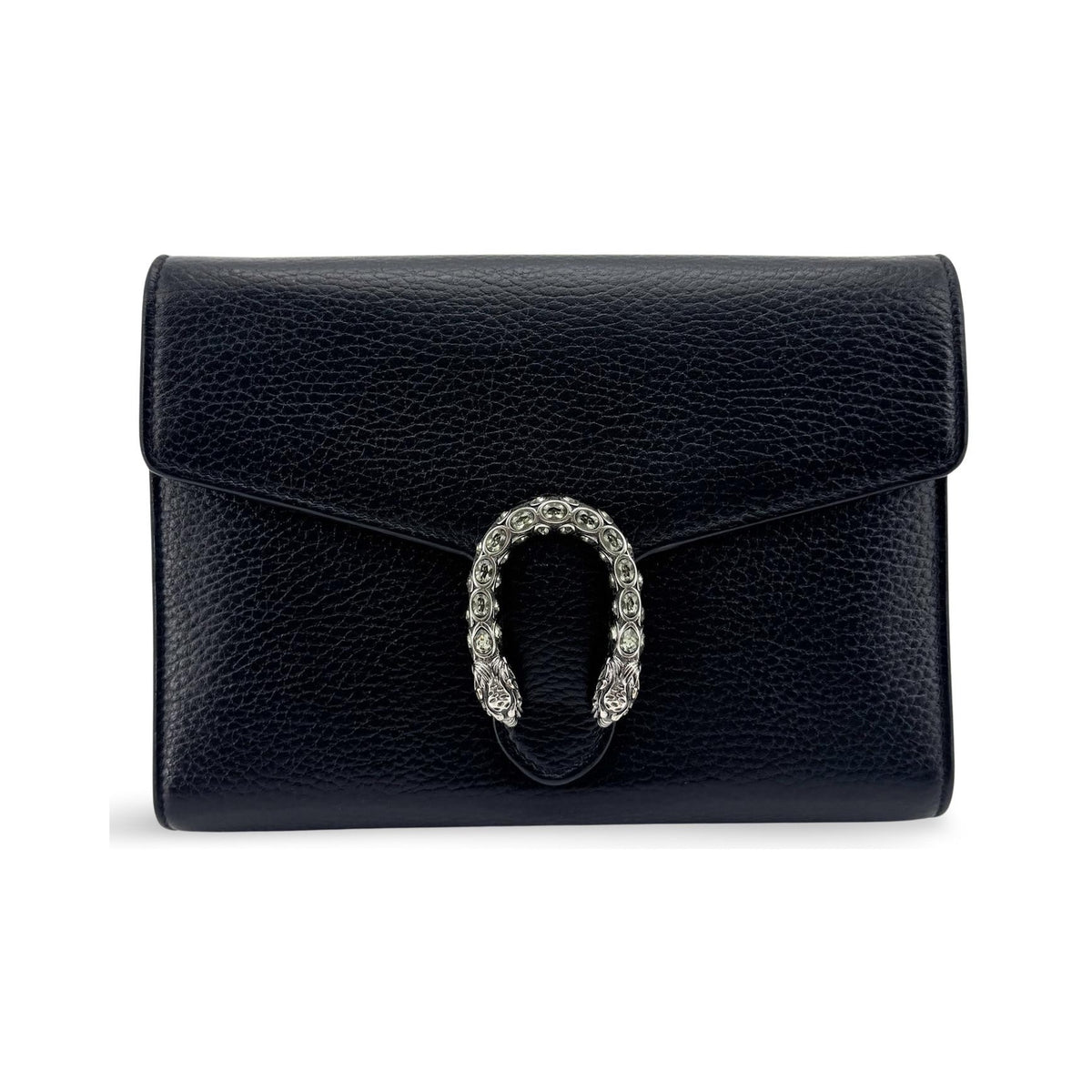 Gucci Dionysus Chain Leather, Black, Leather, Crossbody Bag
