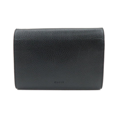 Gucci Dionysus Chain Leather, Black, Leather, Crossbody Bag