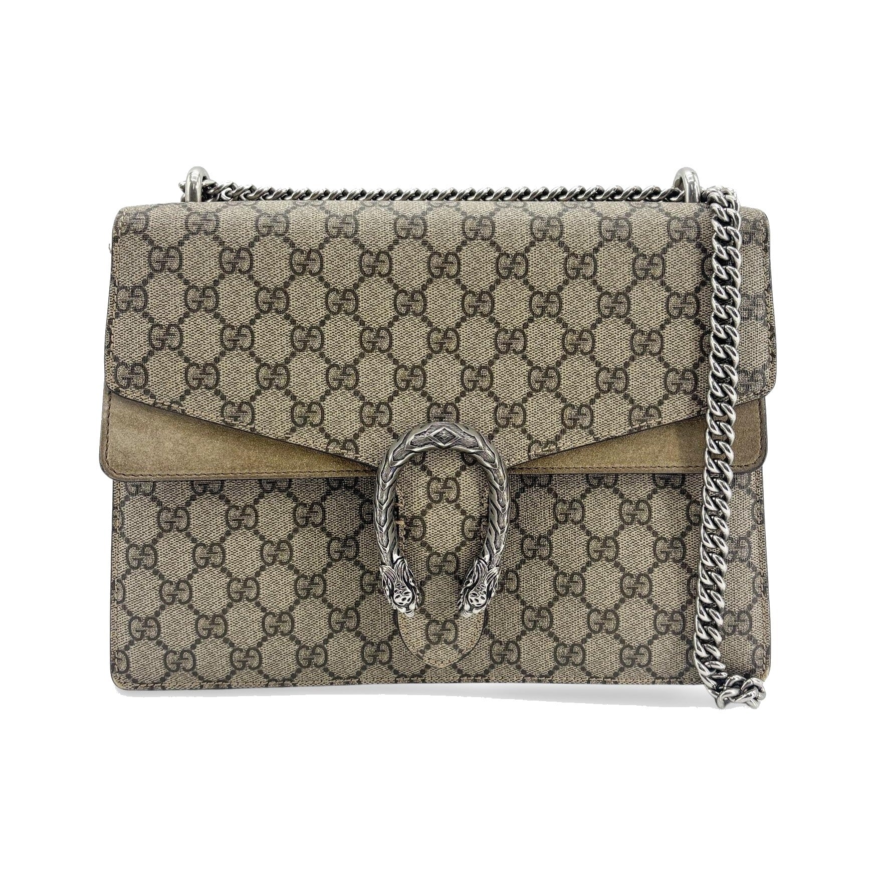 Gucci Dionysus GG Coated Canvas, Brown, Canvas, Shoulder Bag