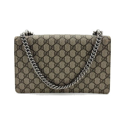 Gucci Dionysus GG Coated Canvas, Brown, Suede, Handbag