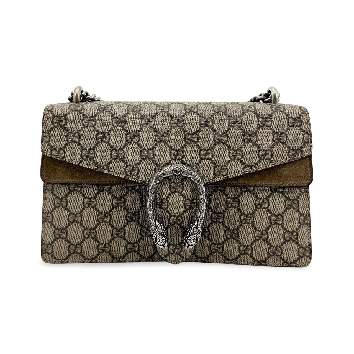 Gucci Dionysus GG Coated Canvas, Brown, Canvas, Handbag