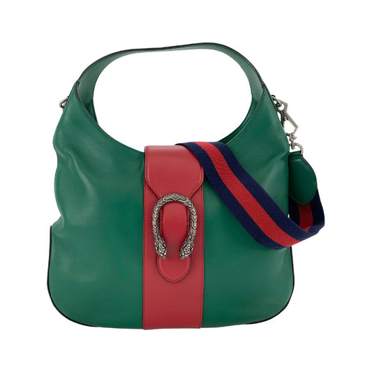 Gucci Dionysus Hobo Leather, Green, Leather, Shoulder Bag
