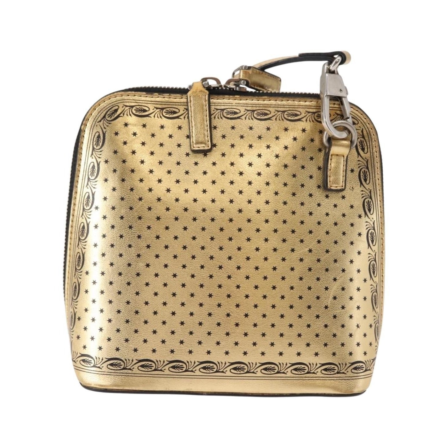 Gucci Dome Limited Edition Printed Leather, Gold, Leather, Crossbody Bag
