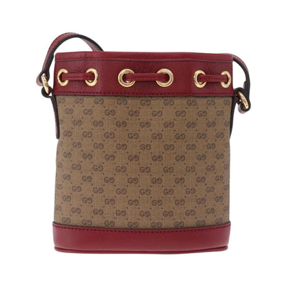 Gucci Doraemon Bucket Printed Mini GG Coated Canvas, Beige, Canvas, Handbag
