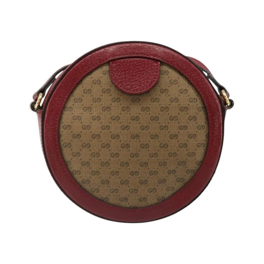Gucci Doraemon Round Printed Mini GG Coated Canvas, Beige, Canvas, Shoulder Bag