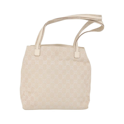 Gucci Double Pocket Tote GG Canvas and leather, Ecru, Canvas, Handbag