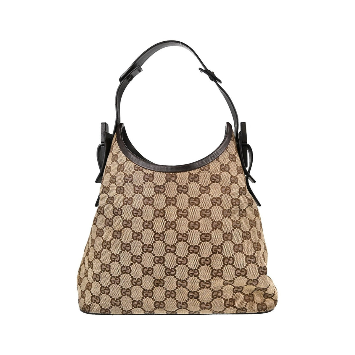 Gucci Flap Card Case Apple Print GG Coated Canvas None, Beige, Canvas, Card Holder