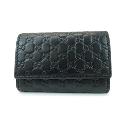 Gucci Flap Card Case Guccissima Leather, Black, Leather, Card Holder
