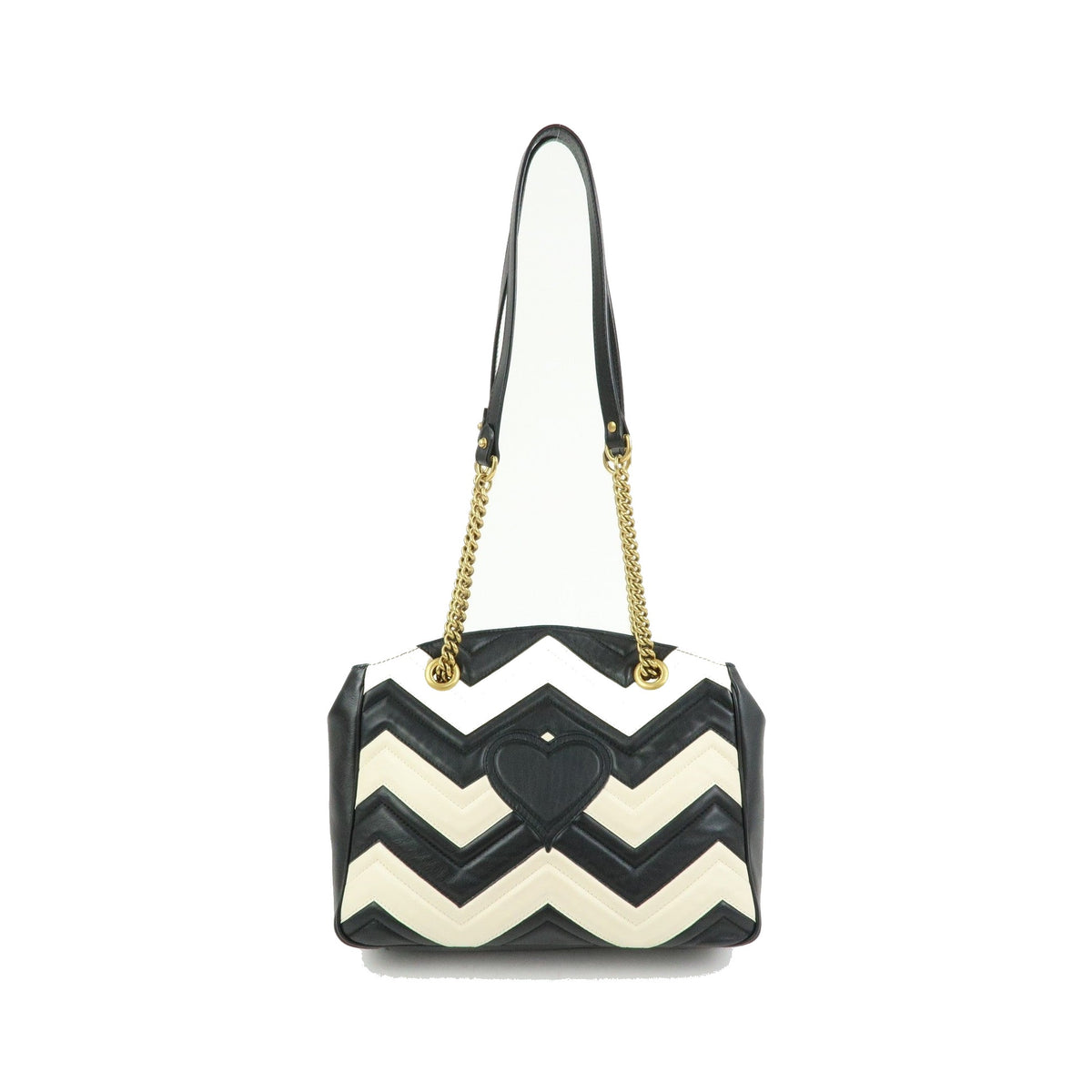 Gucci GG Marmont Chain Matelasse Leather, Black, Leather, Crossbody Bag