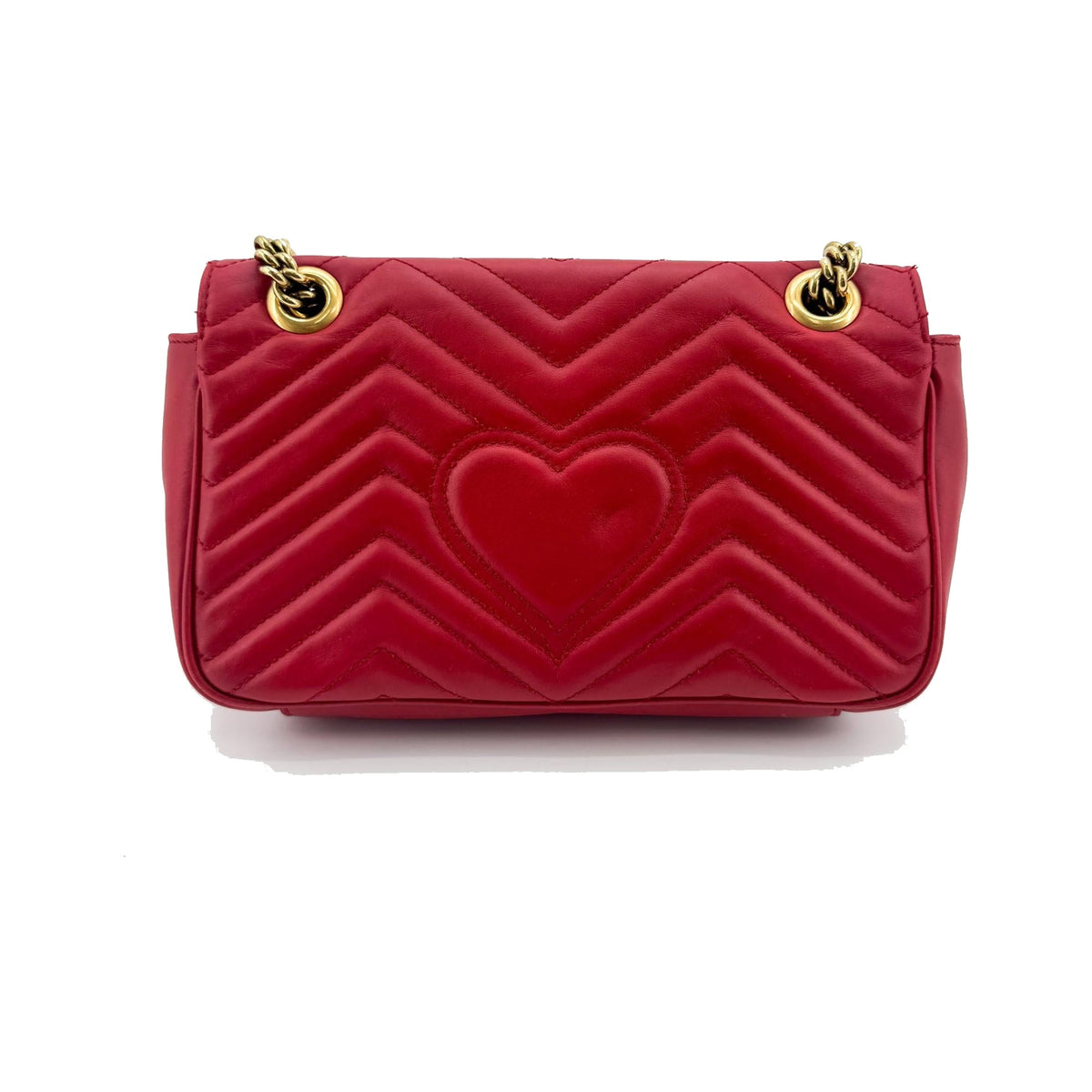 Gucci GG Marmont Flap Matelasse Leather, Gold, Leather, Shoulder Bag