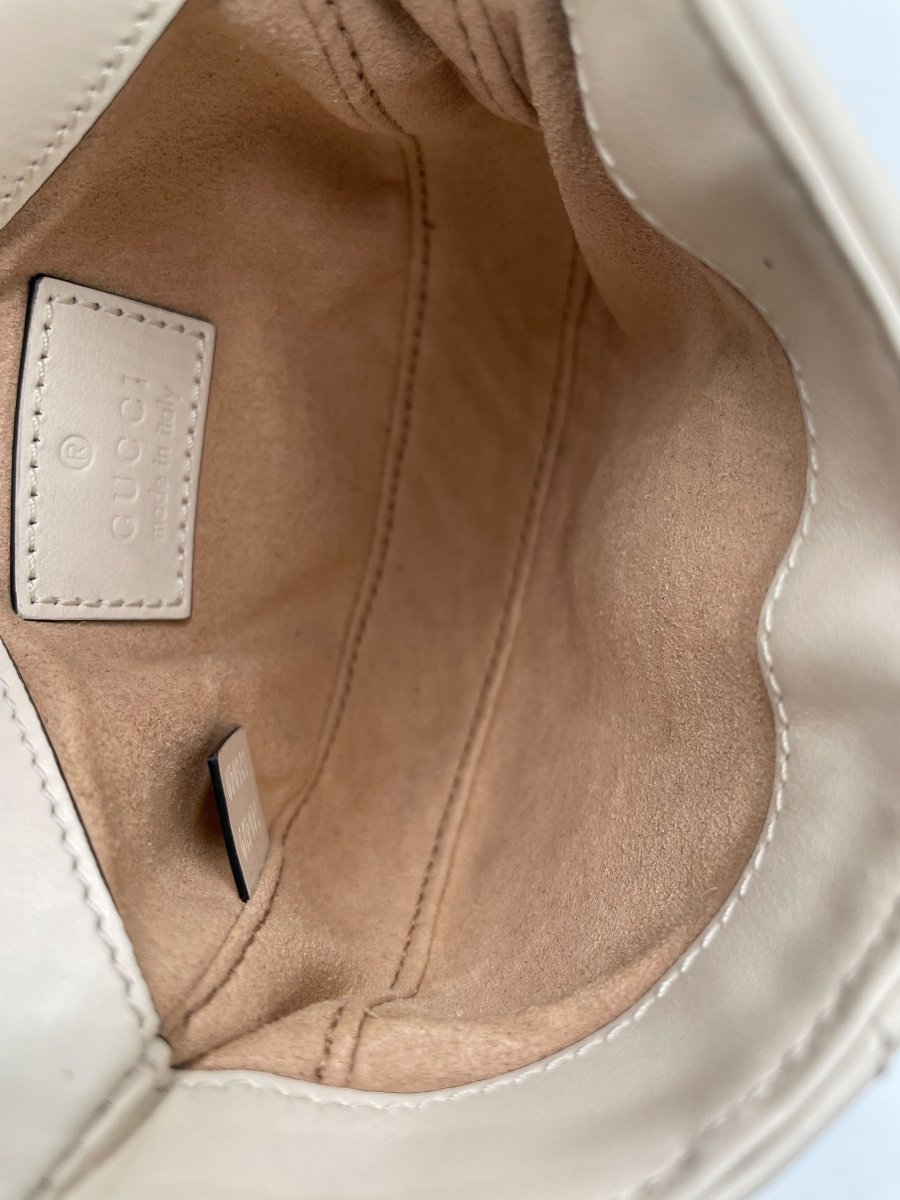 Gucci GG Marmont Half Moon Flap Crossbody Bag - Brandsamsara