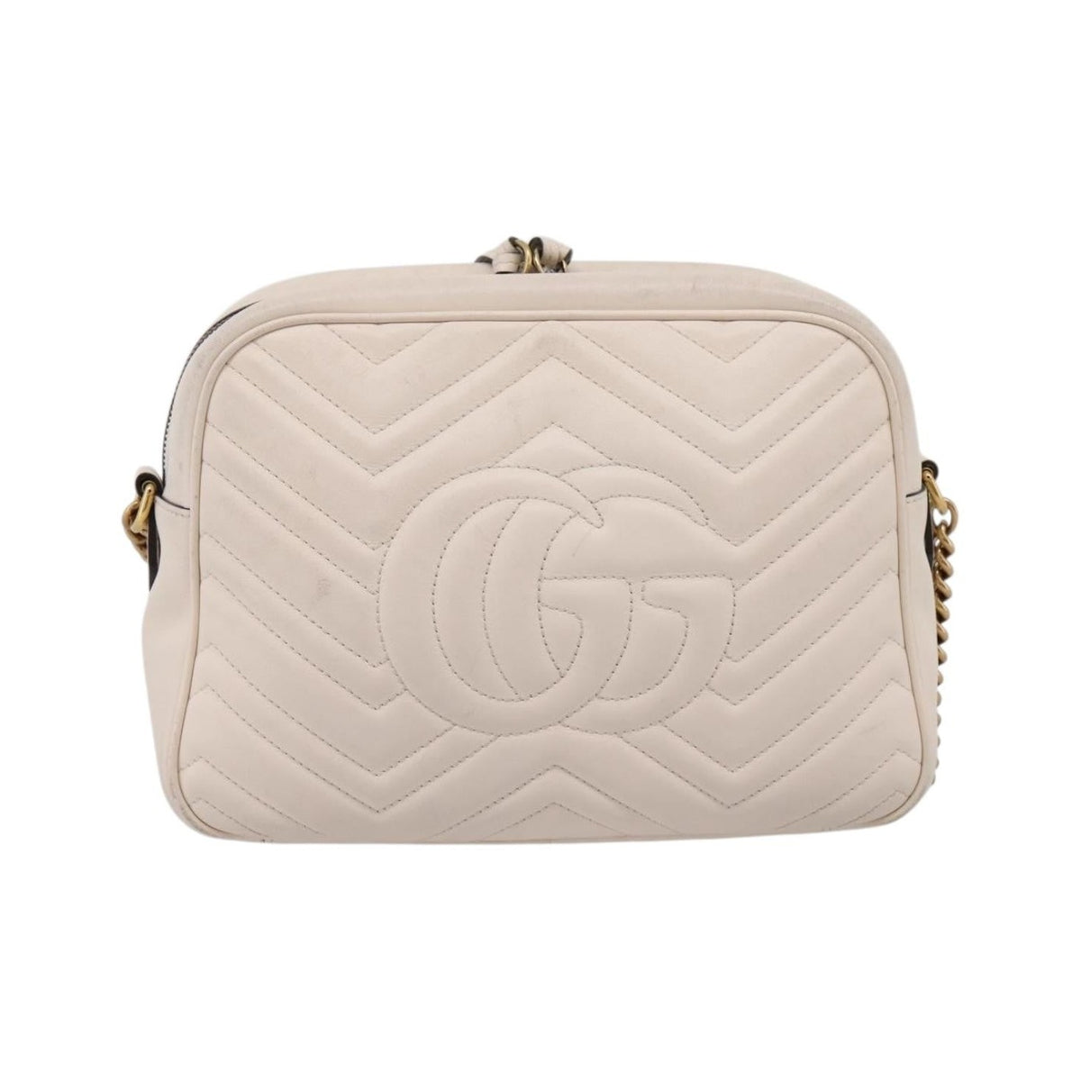 Gucci GG Marmont Multi-Use Matelasse Leather, White, Leather, Handbag