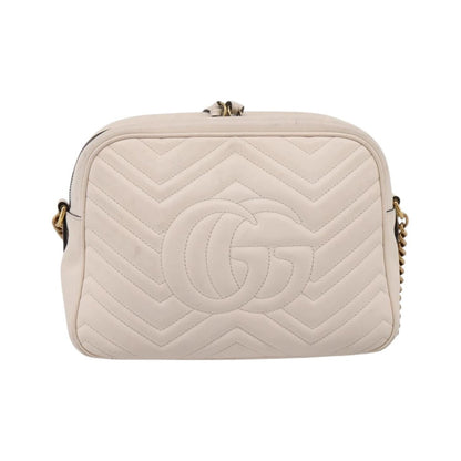 Gucci GG Marmont Multi-Use Matelasse Leather, White, Leather, Handbag