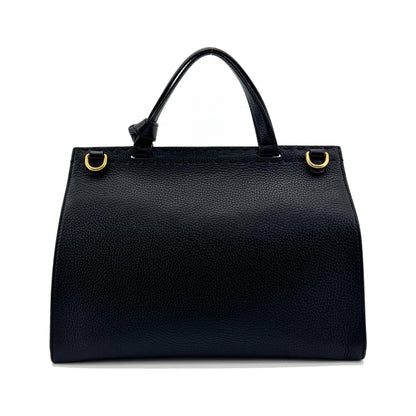 Gucci GG Marmont Top Handle Leather, Black, Leather, Handbag
