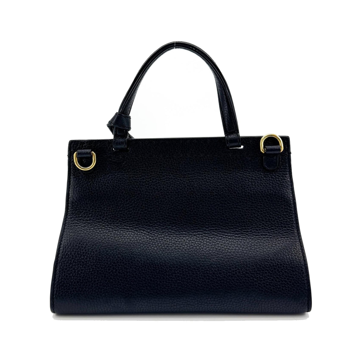 Gucci GG Marmont Top Handle Leather, Black, Leather, Handbag