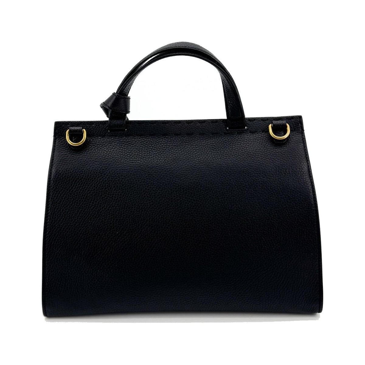 Gucci GG Marmont Top Handle Leather, Black, Leather, Handbag