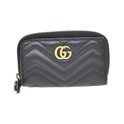 Gucci GG Marmont Zip Around Matelasse Leather, Black, Leather, Wallet