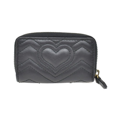 Gucci GG Marmont Zip Around Matelasse Leather, Black, Leather, Wallet