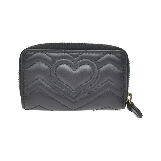 Gucci GG Marmont Zip Around Matelasse Leather, Black, Leather, Wallet