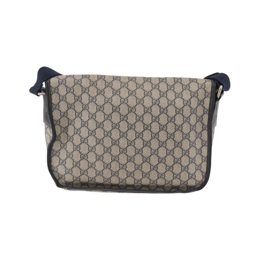 Gucci GG Messenger GG Coated Canvas, Navy, PVC, Shoulder Bag