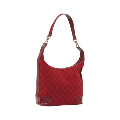 Gucci GG Shoulder GG Matelasse Leather, Red, Canvas, Shoulder Bag