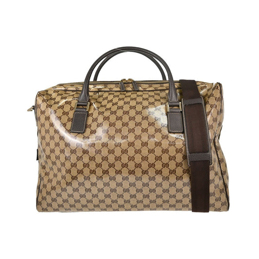 Gucci GG Top Handle GG Matelasse Leather, Beige, PVC, Tote Bag