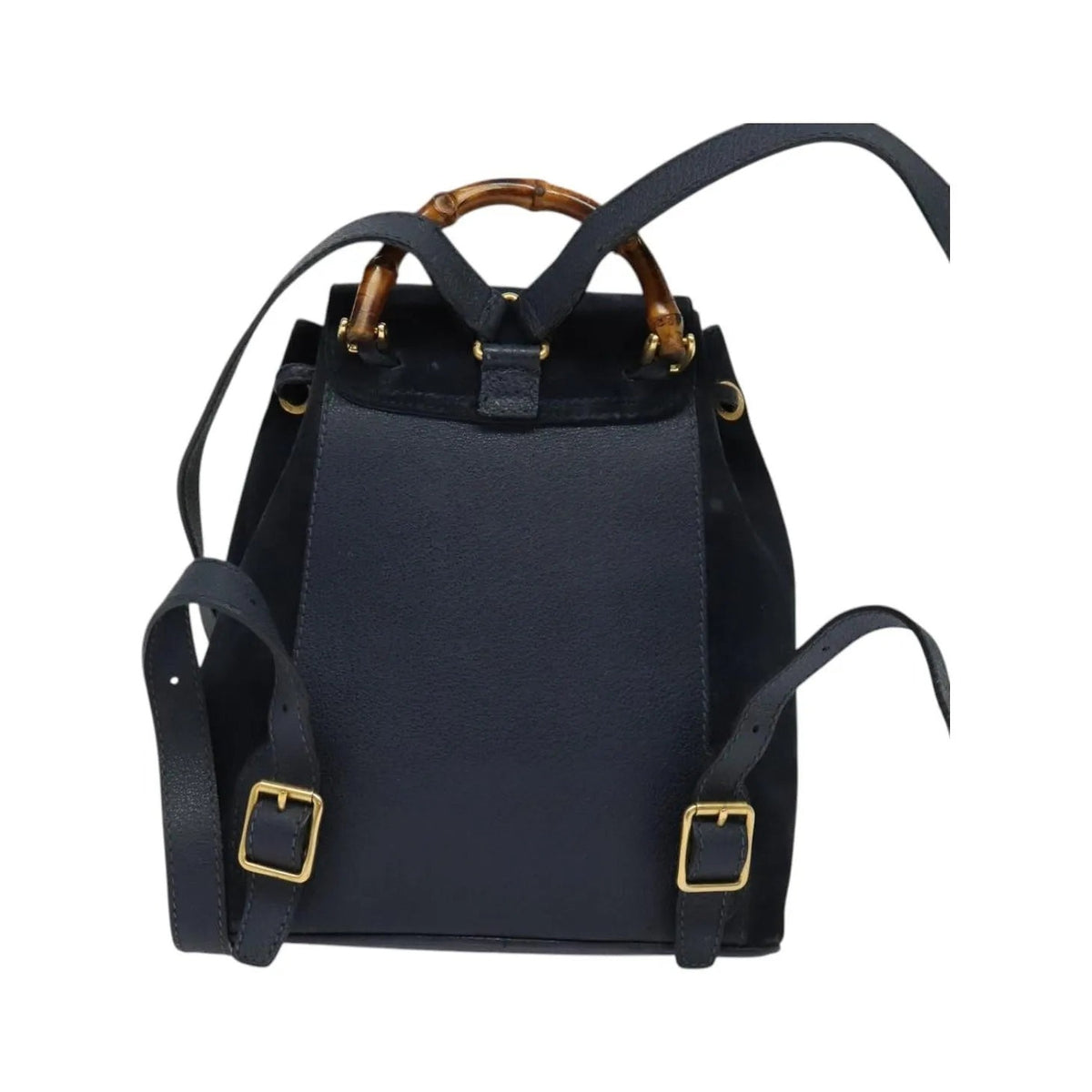 Gucci Gucci bamboo daim, Navy, Suede, Backpack