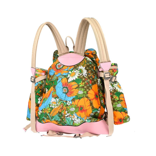 Gucci Gucci x The North Face Flap Printed Nylon, Multicolour, Canvas, Backpack