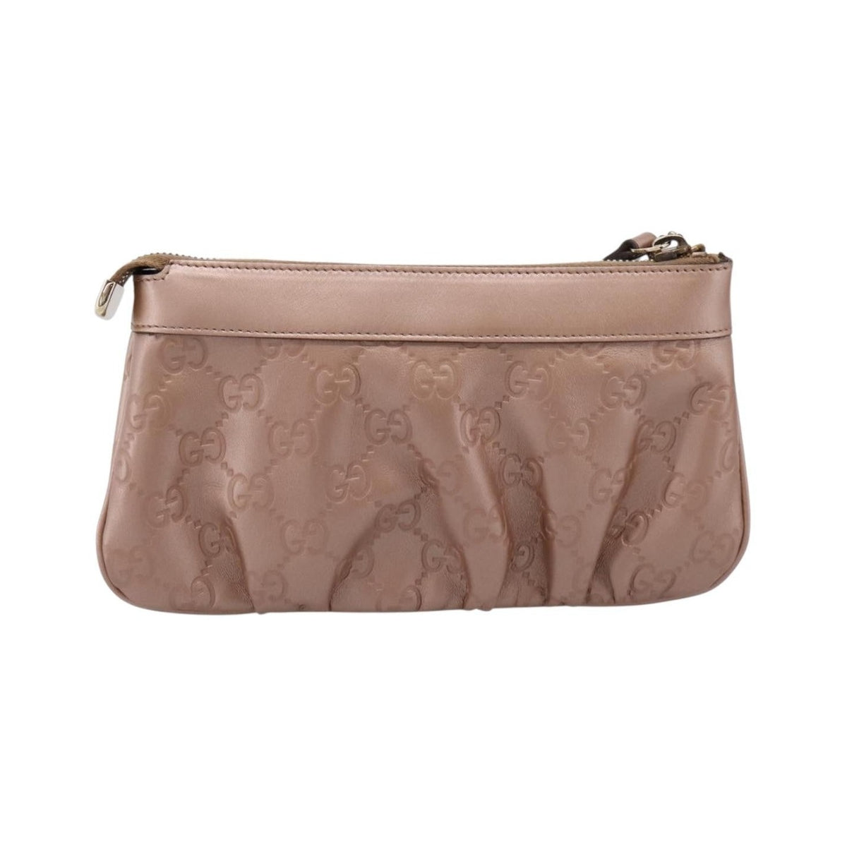 Gucci Heart Wristlet Guccissima Leather, Pink, Leather, Clutch