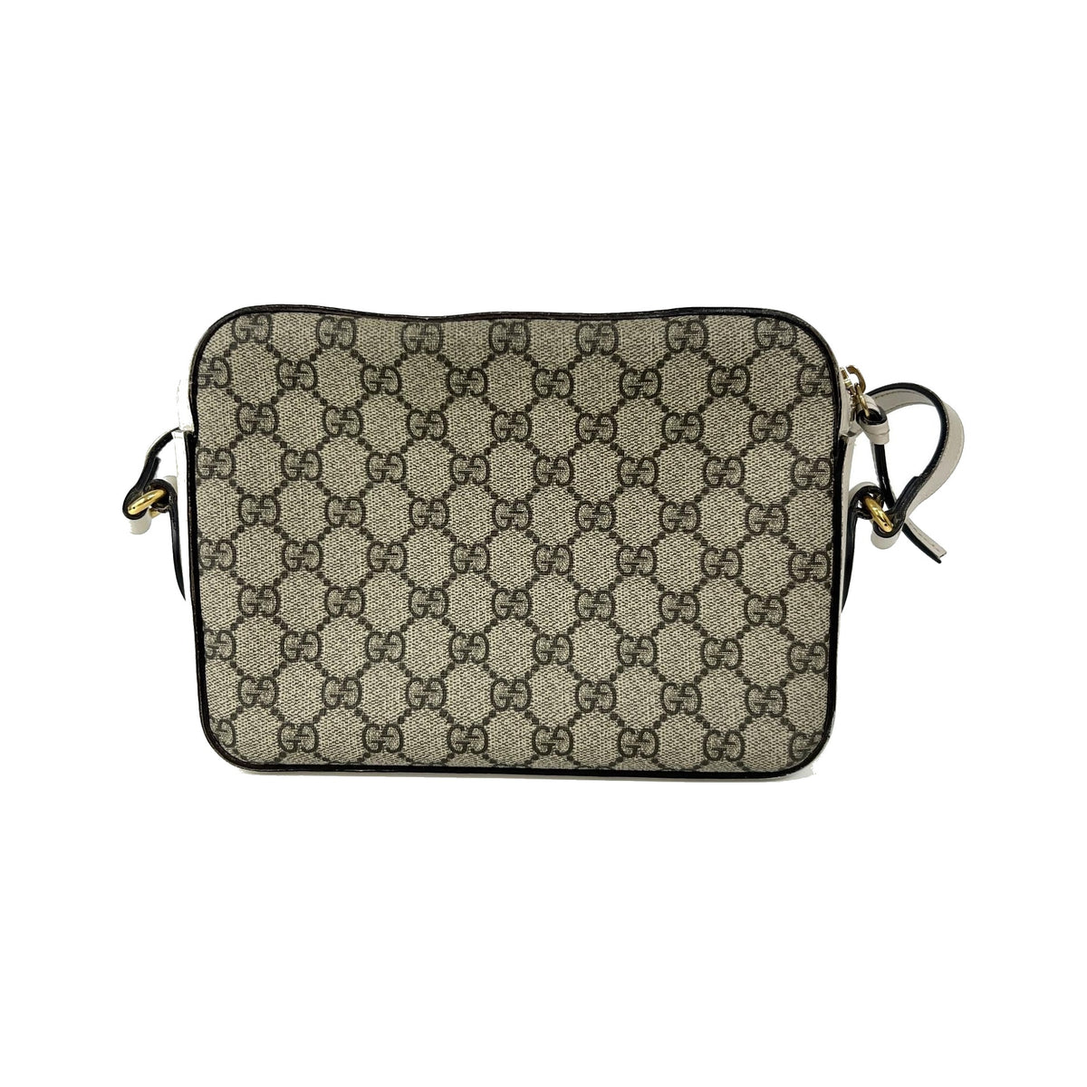 Gucci Horsebit 1955 Flap Pocket Camera GG Coated Canvas and Leather, Beige, Canvas, Shoulder Bag