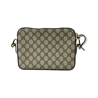 Gucci Horsebit 1955 Flap Pocket Camera GG Coated Canvas and Leather, Beige, Canvas, Shoulder Bag