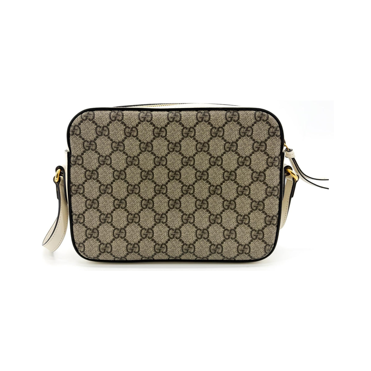 Gucci Horsebit 1955 Flap Pocket Camera GG Coated Canvas and Leather, Beige, Canvas, Shoulder Bag