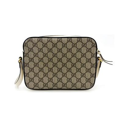 Gucci Horsebit 1955 Flap Pocket Camera GG Coated Canvas and Leather, Beige, Canvas, Shoulder Bag