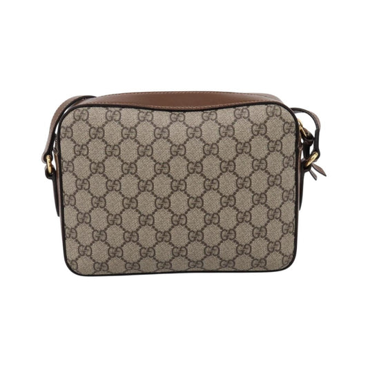 Gucci Horsebit 1955 Flap Pocket Camera GG Coated Canvas and Leather, Beige, Canvas, Shoulder Bag