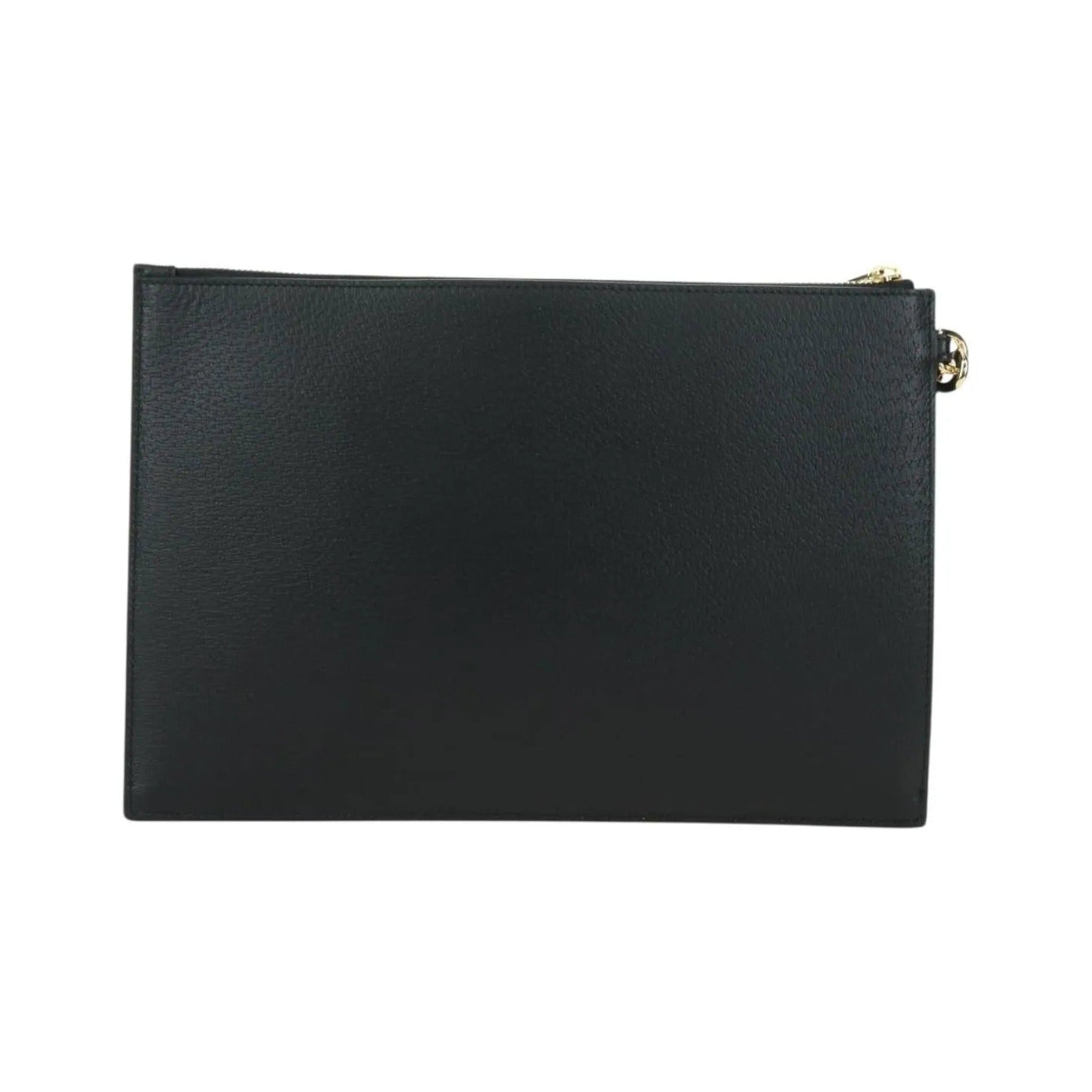Gucci Horsebit 1955 GG Canvas and white leather, Black, Leather, Clutch