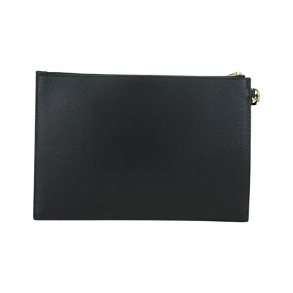 Gucci Horsebit 1955 GG Canvas and white leather, Black, Leather, Clutch