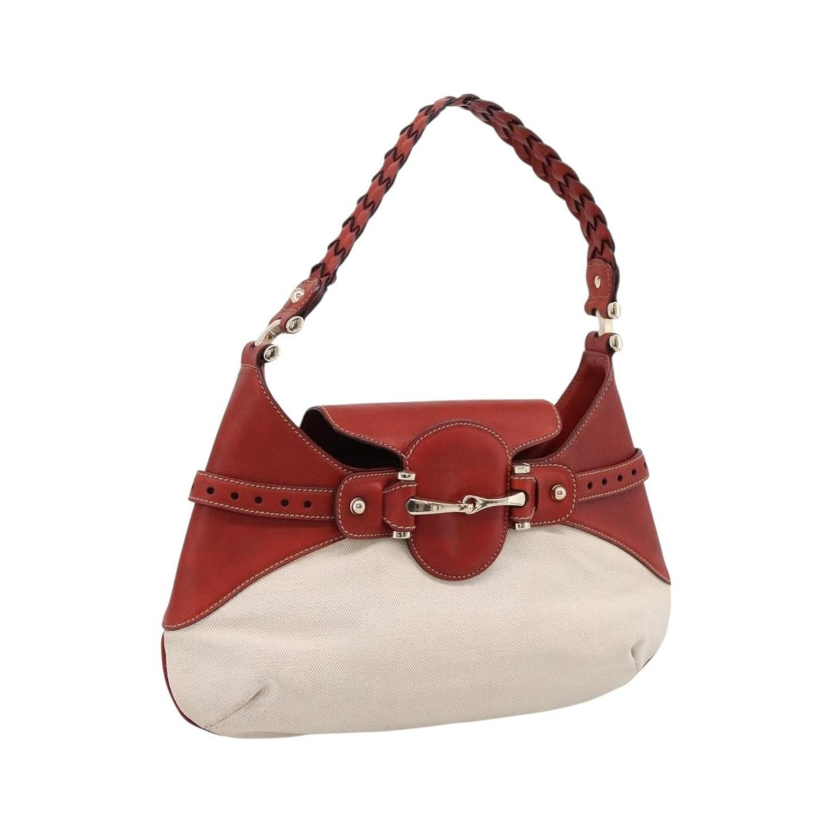 Gucci Horsebit GG Canvas and Leather, Beige, Canvas, Tote Bag