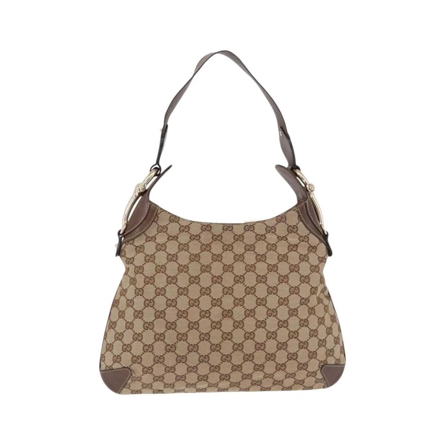 Gucci Horsebit Hobo GG Canvas, Beige, Canvas, Handbag