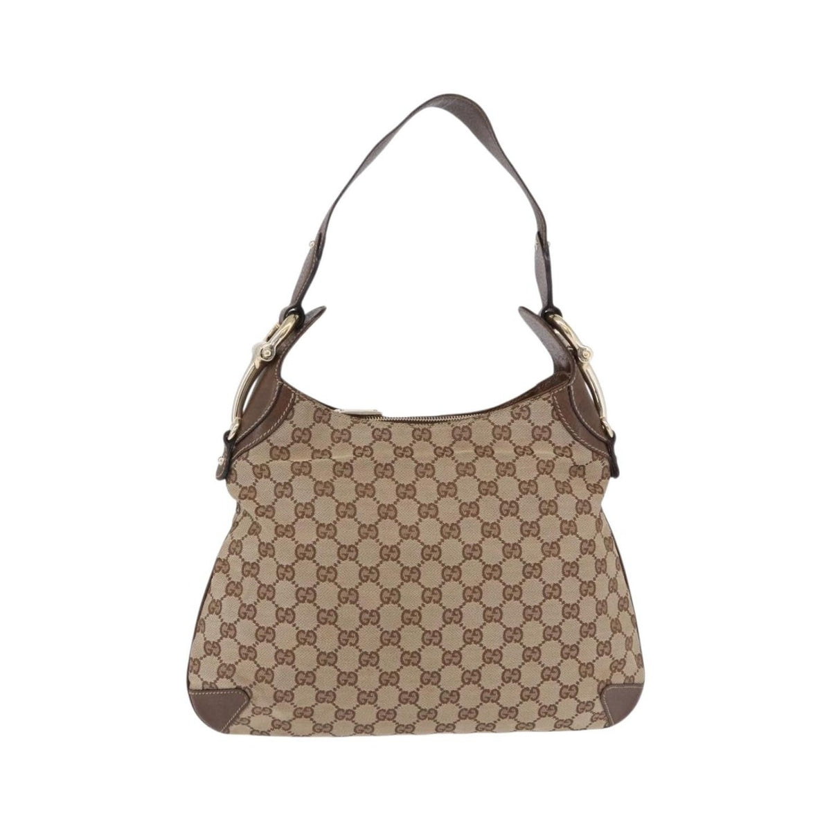 Gucci Horsebit Hobo GG Canvas, Beige, Canvas, Handbag