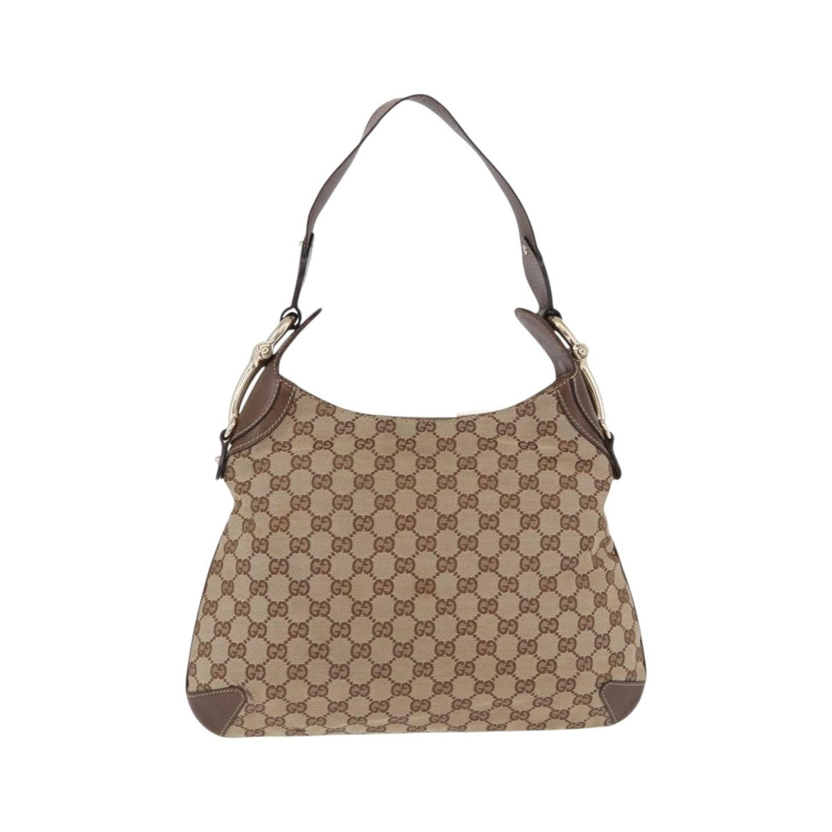 Gucci Horsebit Hobo GG Canvas, Beige, Canvas, Handbag